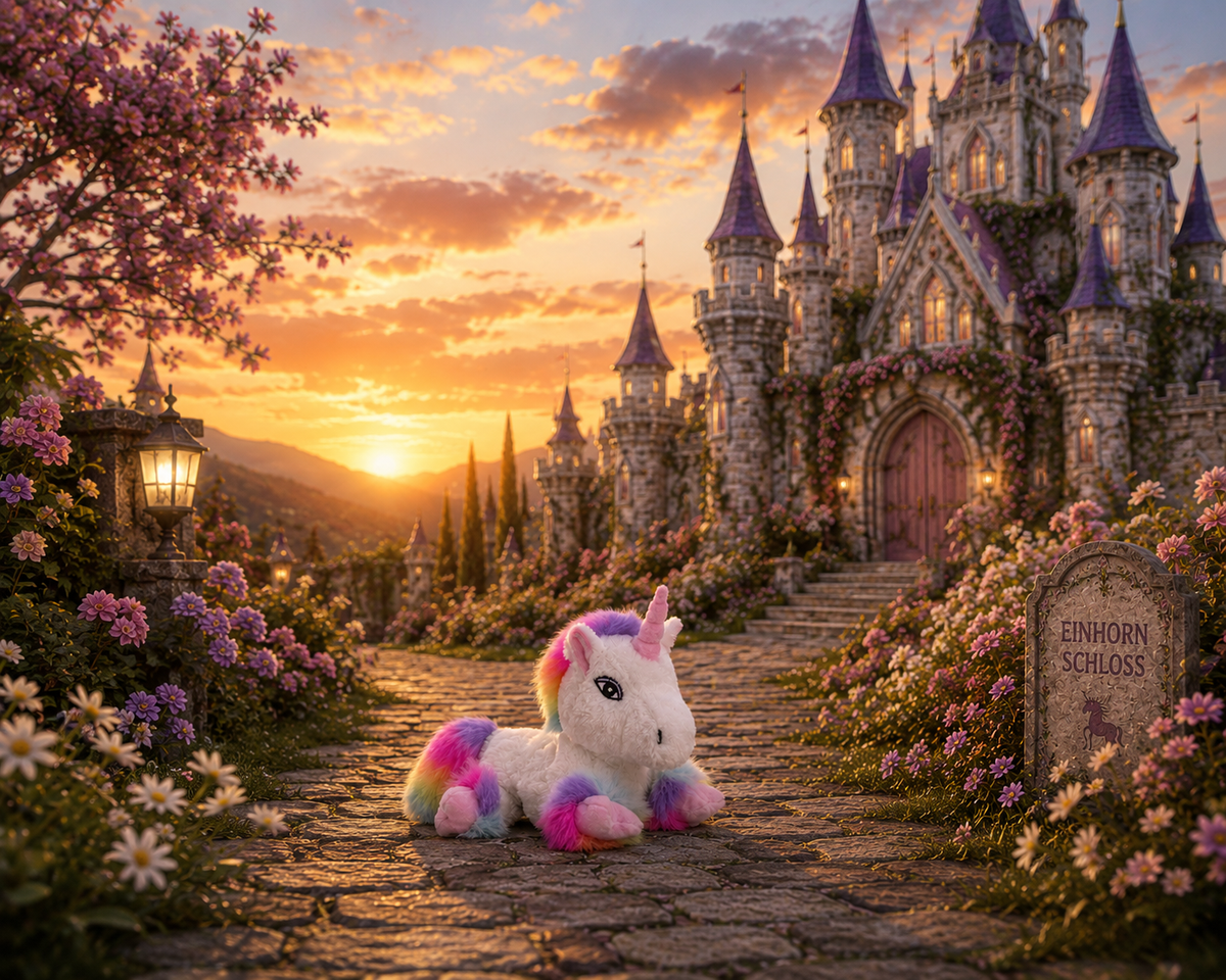 EINHORN WHITE-RAINBOW Premium